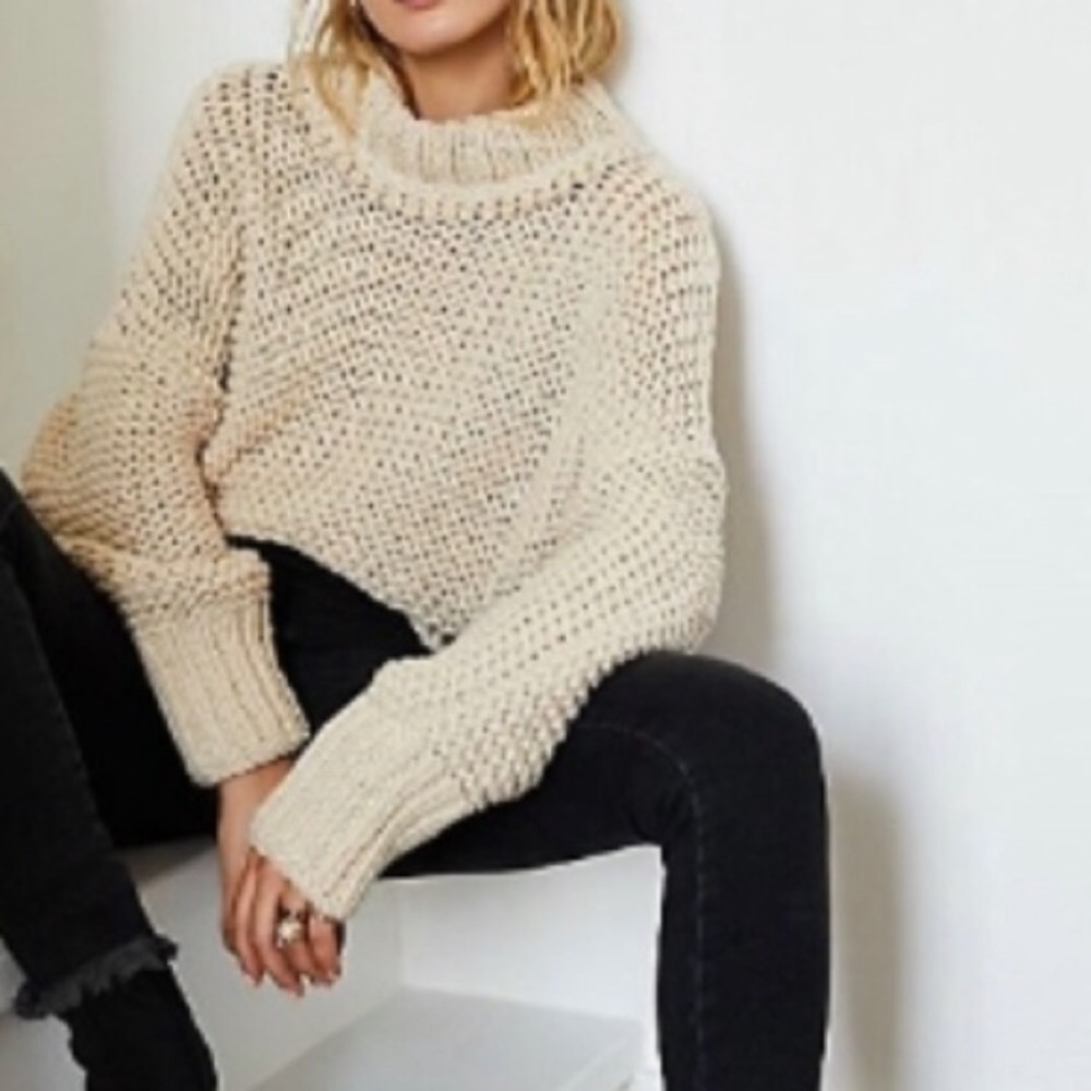 Free people Only Sunshine Cowl-Neck Sweater